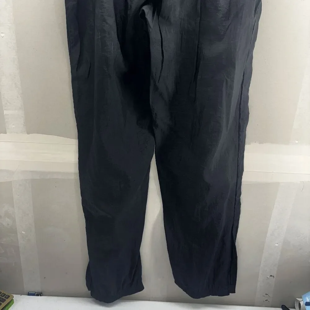 Vintage 90s Reebok Black Nylon‎ Windbreaker Jogger Track Pants Mens XL